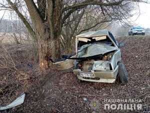 На Любарщині автомобіль в’їхав у дерево - двоє людей загинули, 2020