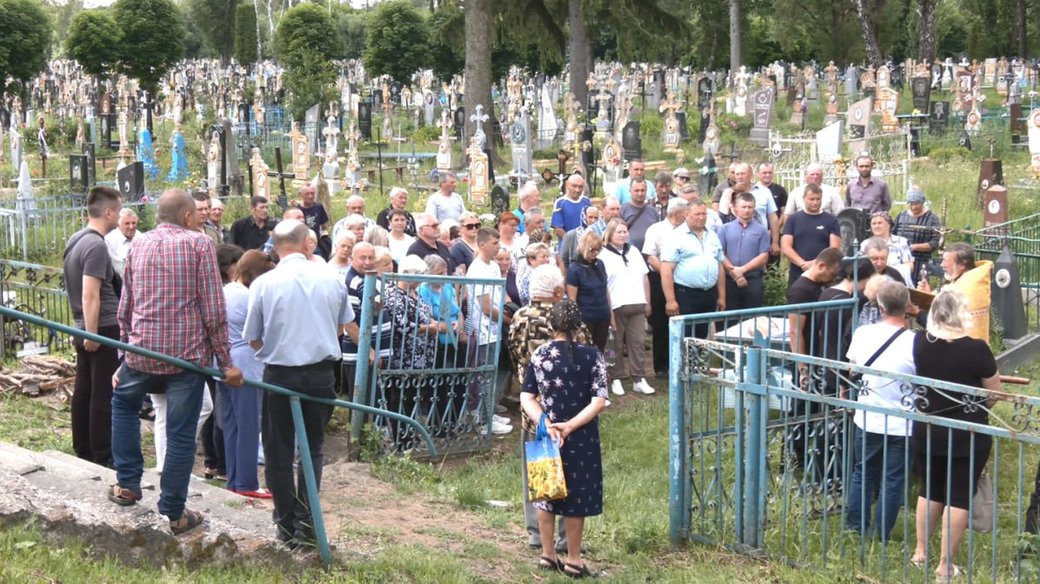 Похорон Сергія Ковальчука. Баранівка, Житомирщина, 4 червня 2024 року. Суспільне Житомир