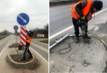 Відновлення острівка безпеки перед селом Юрівка Відновлення острівка безпеки перед селом Юрівка