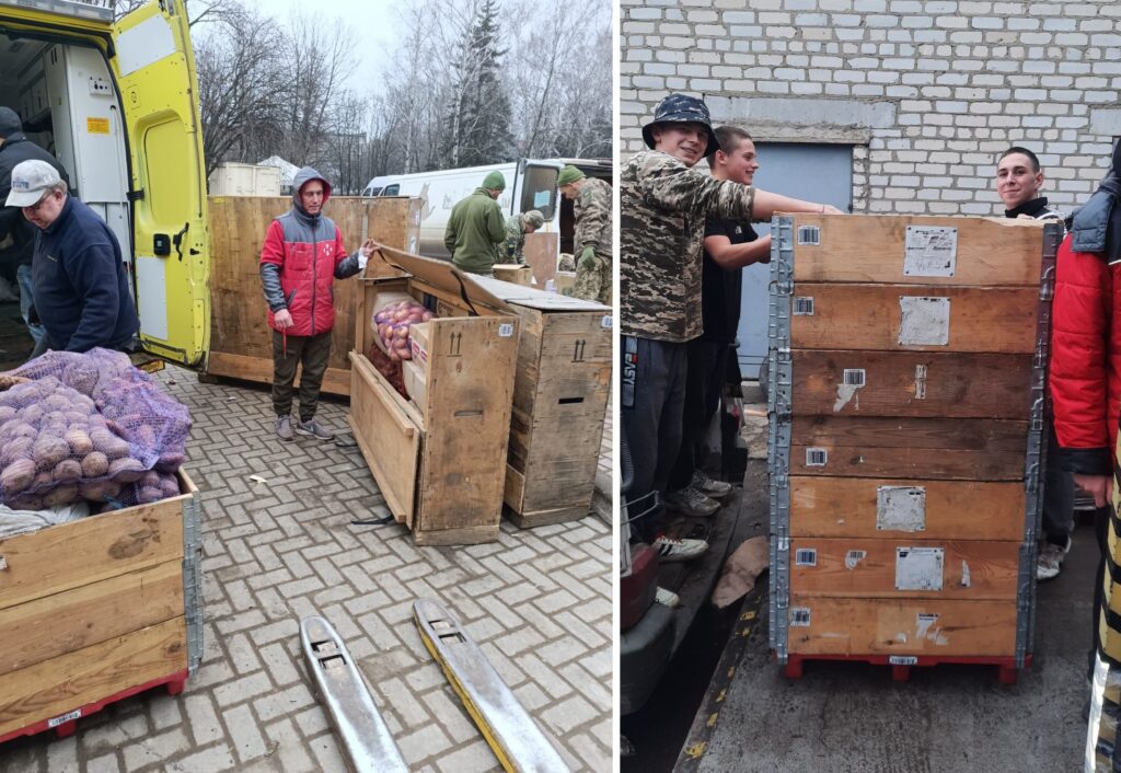 Фотозвіт про відправлену допомогу від Любарської громади для шпиталю в Краматорську