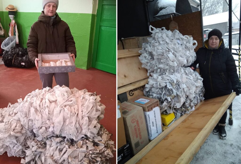 7 маскувальних сіток передали військовим волонтери Авратина і Кириївки